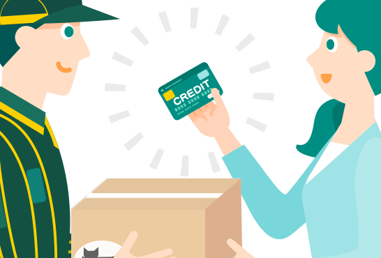 Credit card payment on delivery